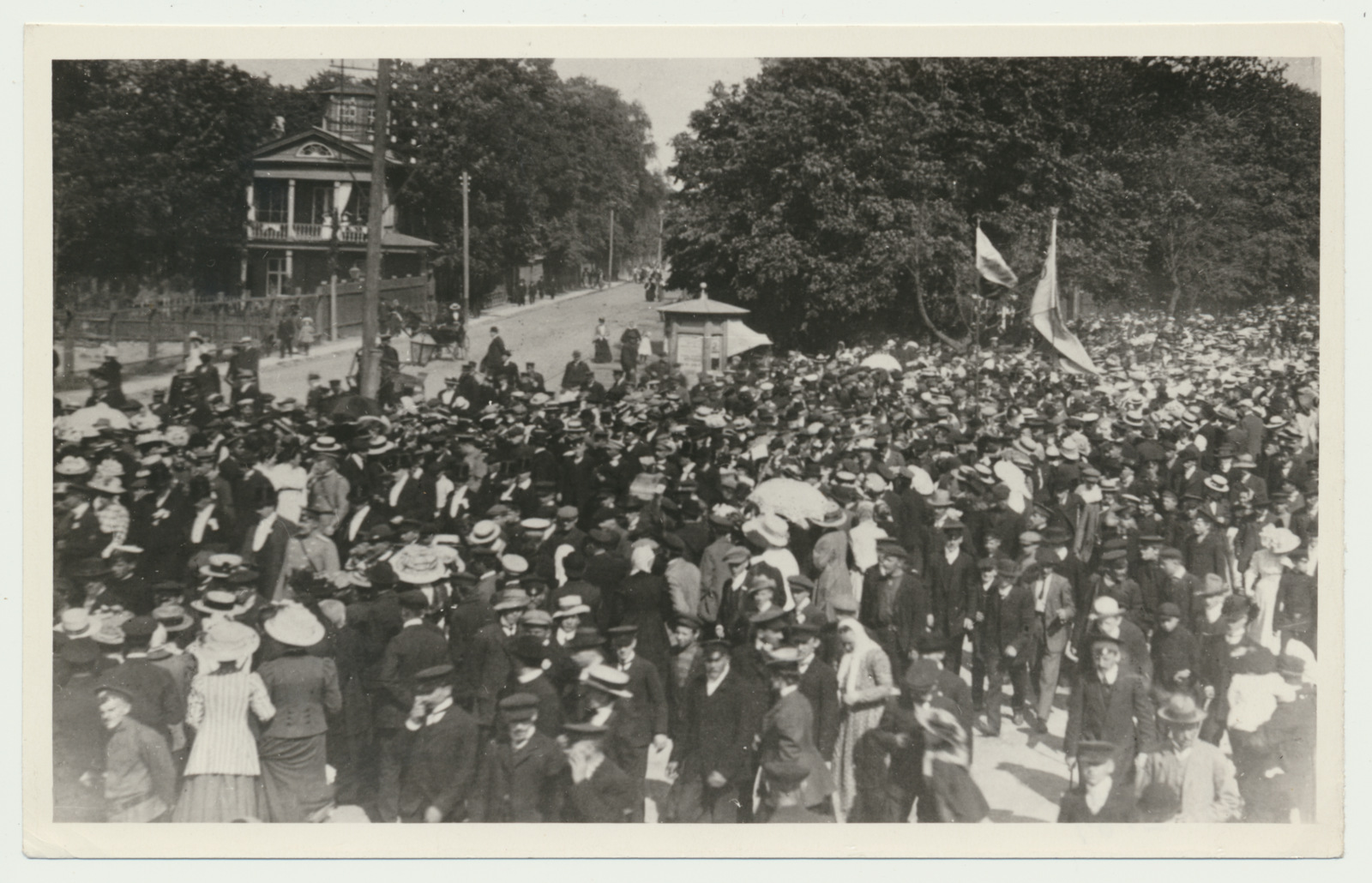 fotokoopia, VII üldlaulupidu, rongkäik Tallinn 1910