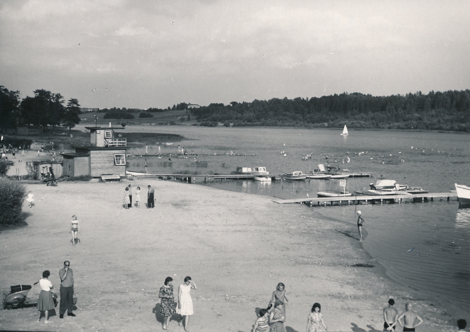 foto, Viljandi, supelrand, vetelpääste, 1963, foto A. Kiisla