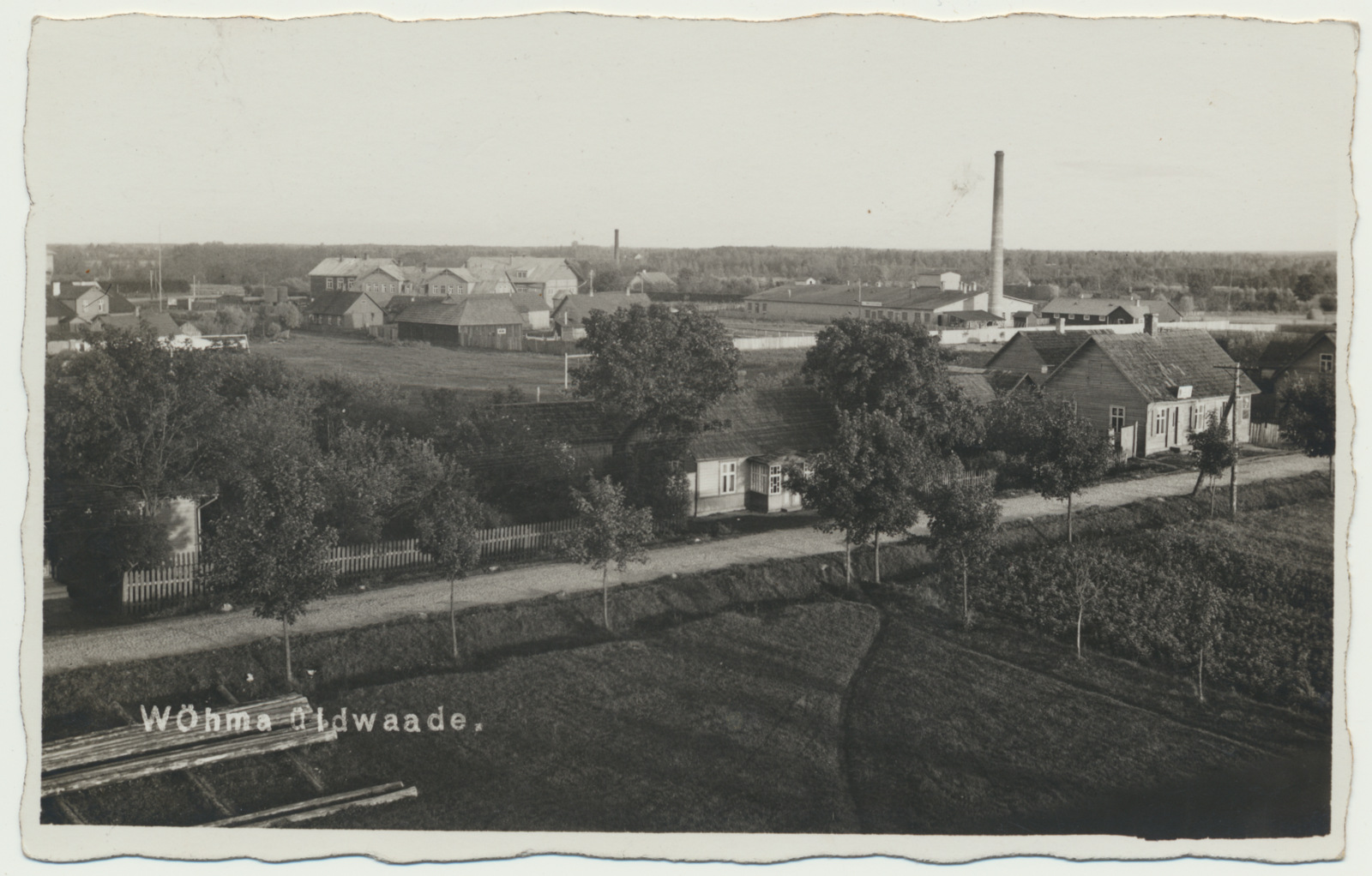 foto, Viljandimaa, Võhma, üldvaade, u 1925