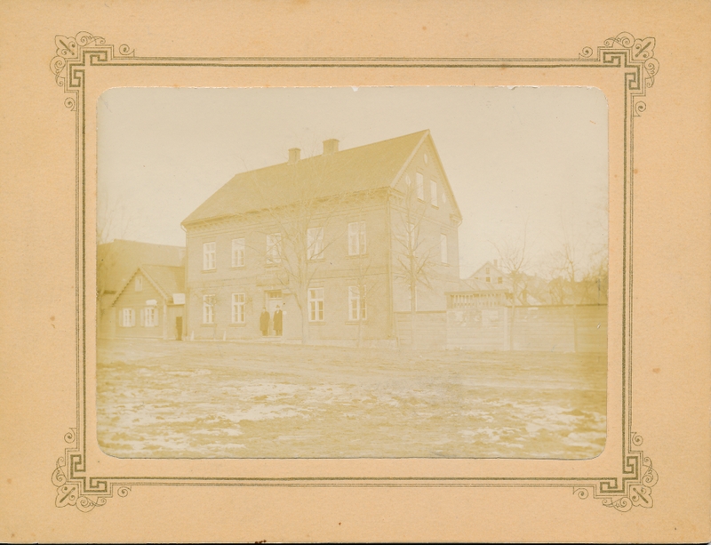 foto, Viljandi, Tallinna tn 6, F. Feldt'i trükikoda u 1903 (postkaart papil)