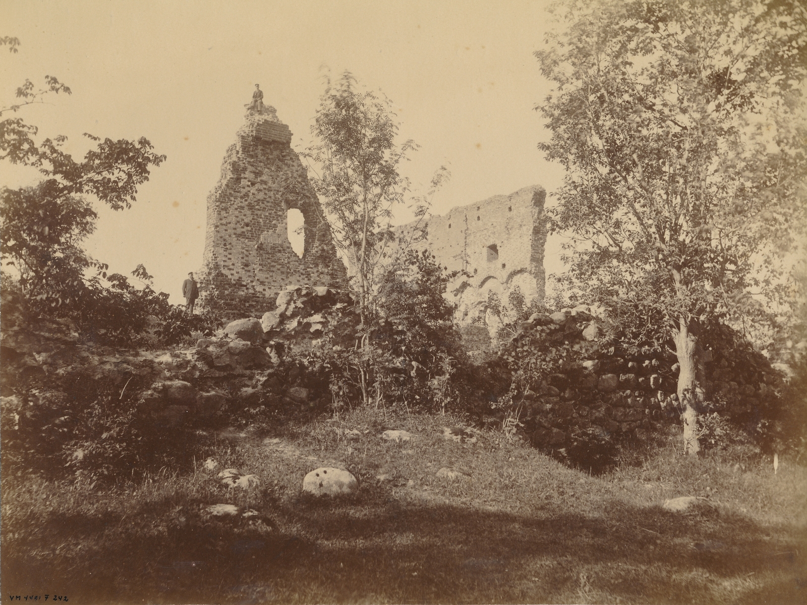 foto, Viljandi, lossimäed, Munk, Suurmüür, u 1895