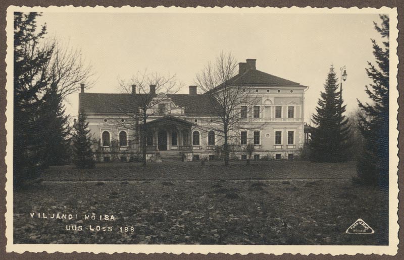 foto albumis, Viljandi mõis, peahoone (nn Uus loss), u 1910, foto J. Riet