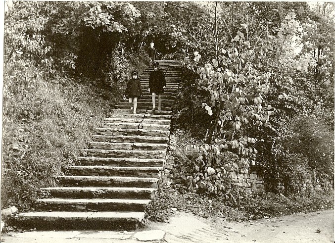 foto, trepp Paide Vallimäel 1960-ndatel a.