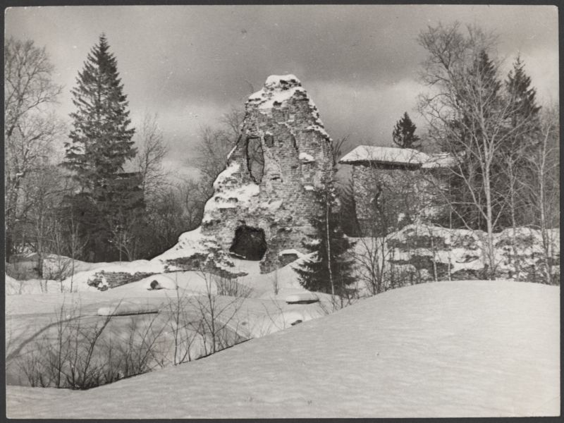 foto, Viljandi, Kaevumägi, Mungamüür, värav, 1969, foto E. Veliste