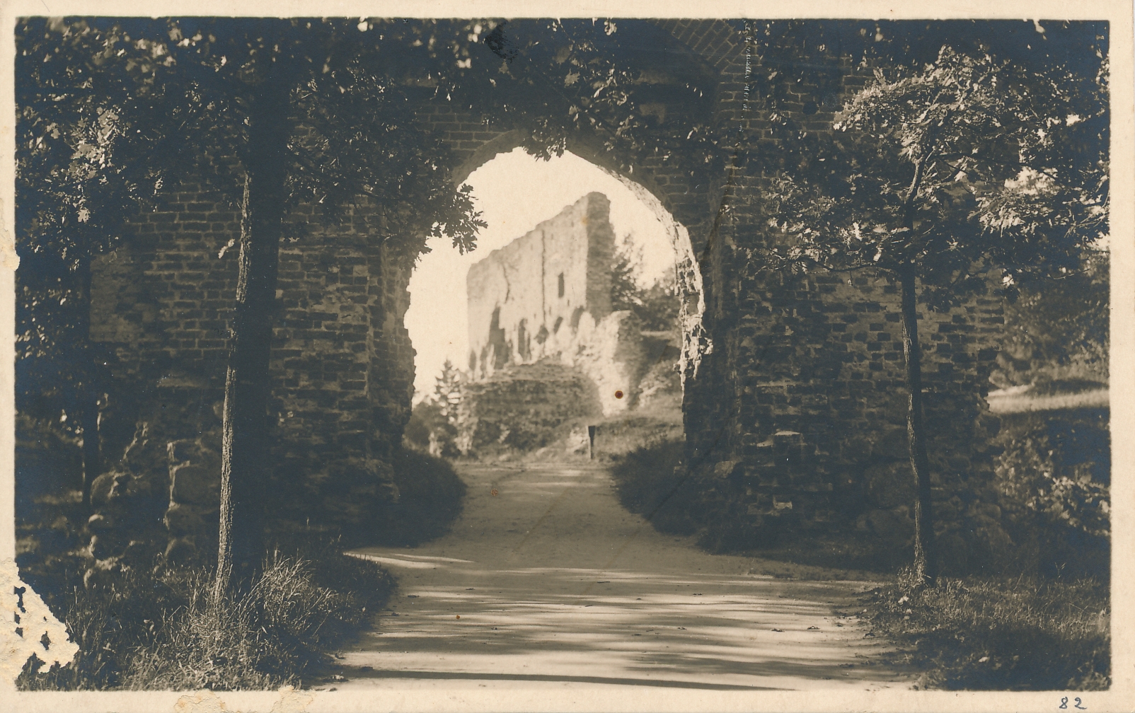 foto, Viljandi, lossimäed, Suurmüür, 1933