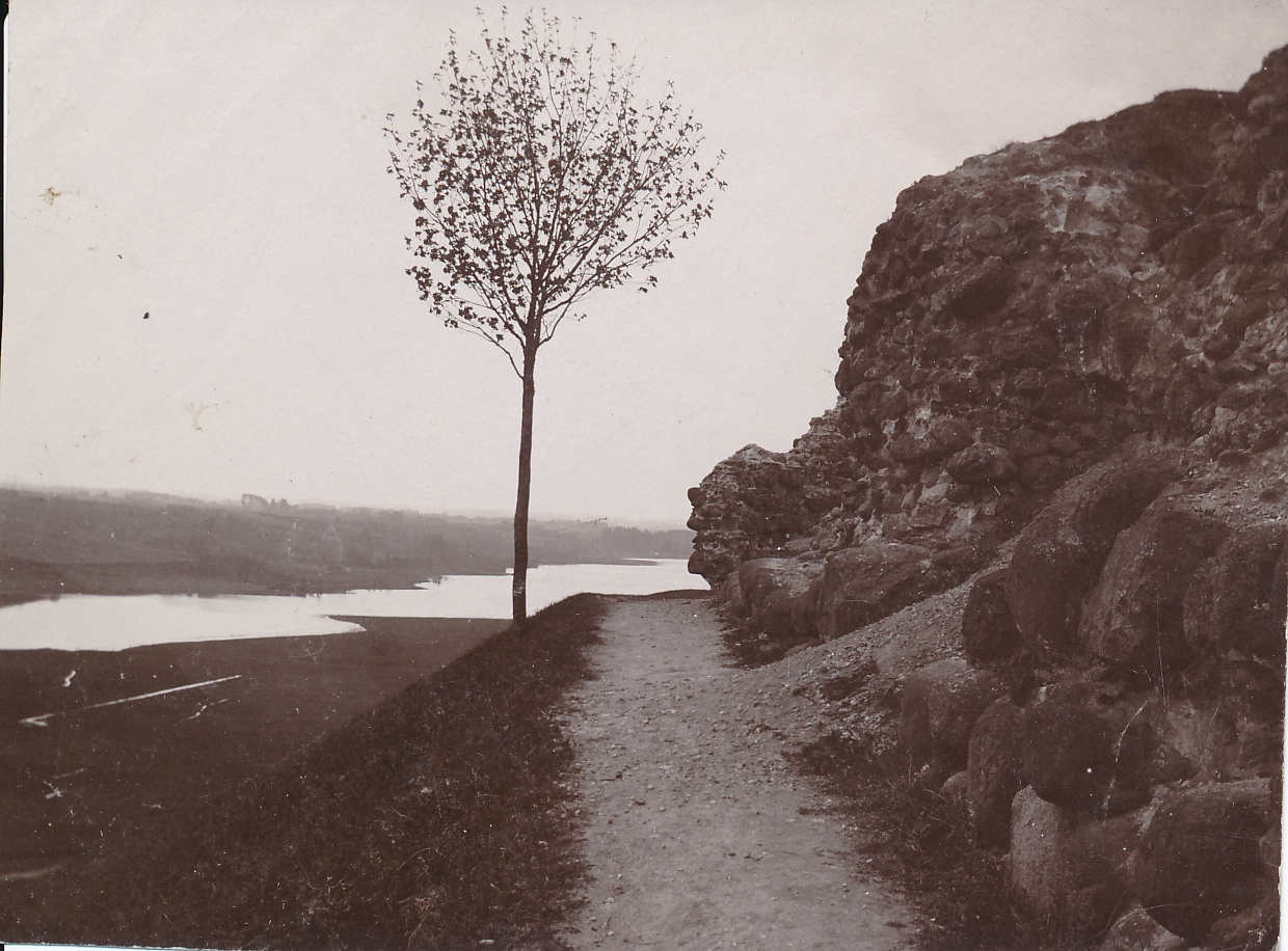 foto, Viljandi, lossimäed ja järv u 1910