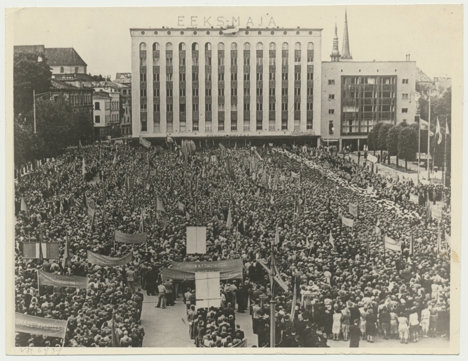 fotokoopia, Tallinn, Võidu väljak, miiting, 17.07.1940