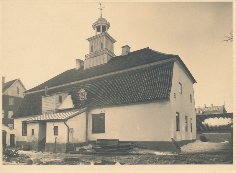 foto, Viljandi raekoda, Linnu tn 2, tagakülg, 27.03.1931