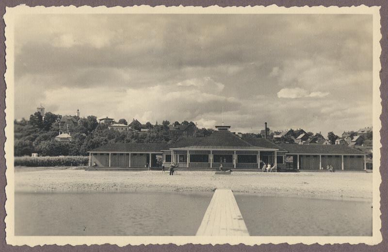 foto albumis, Viljandi, järv, rannahoone, linn, u 1935, foto J. Riet