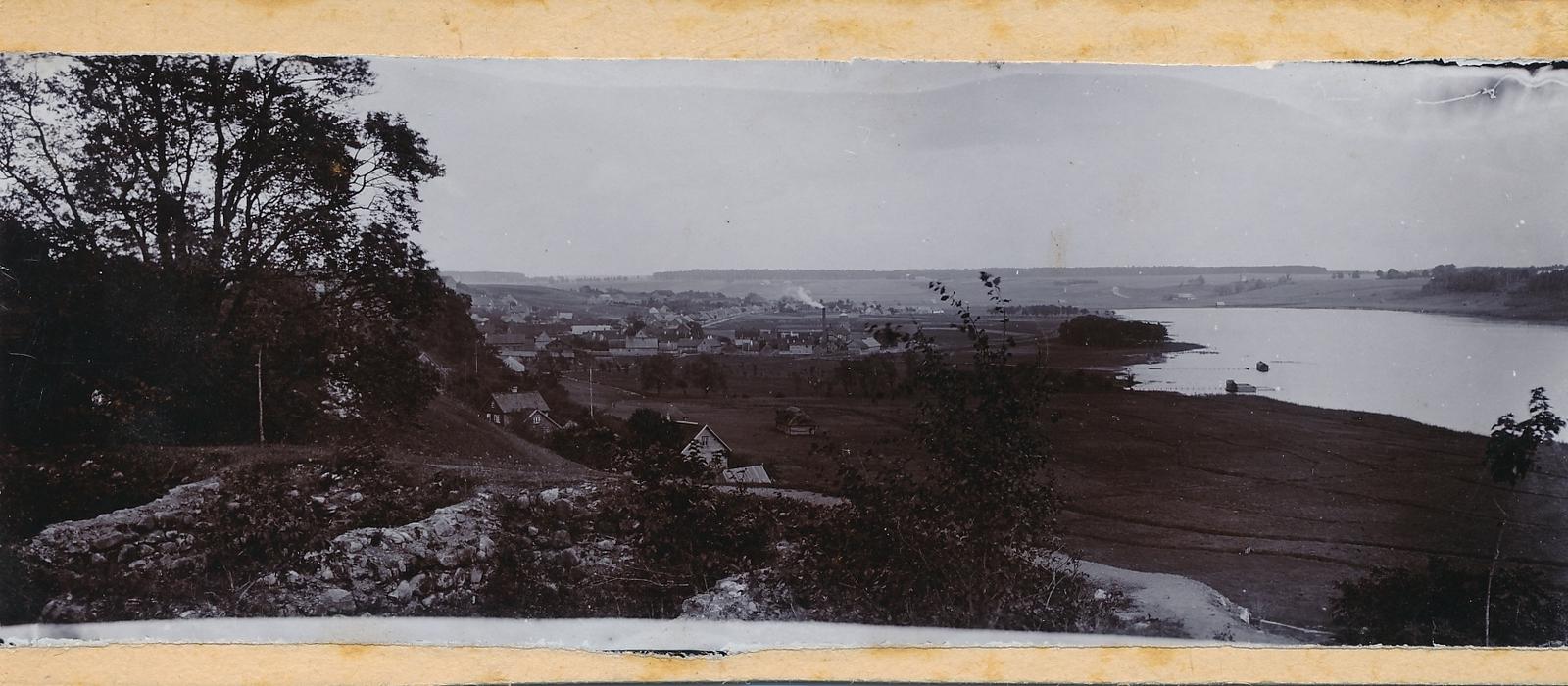 foto Viljandi järv ümbrusega u 1900, peegelpildis