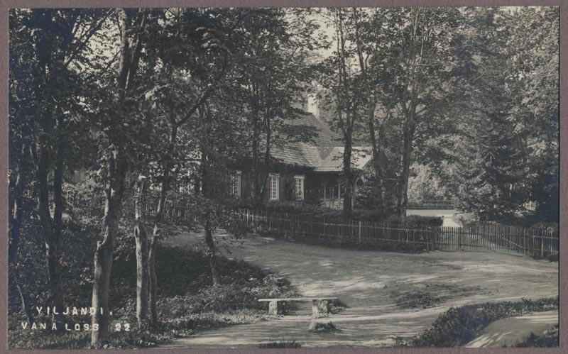 foto albumis, Viljandi, Vana loss, u 1910, foto J. Riet