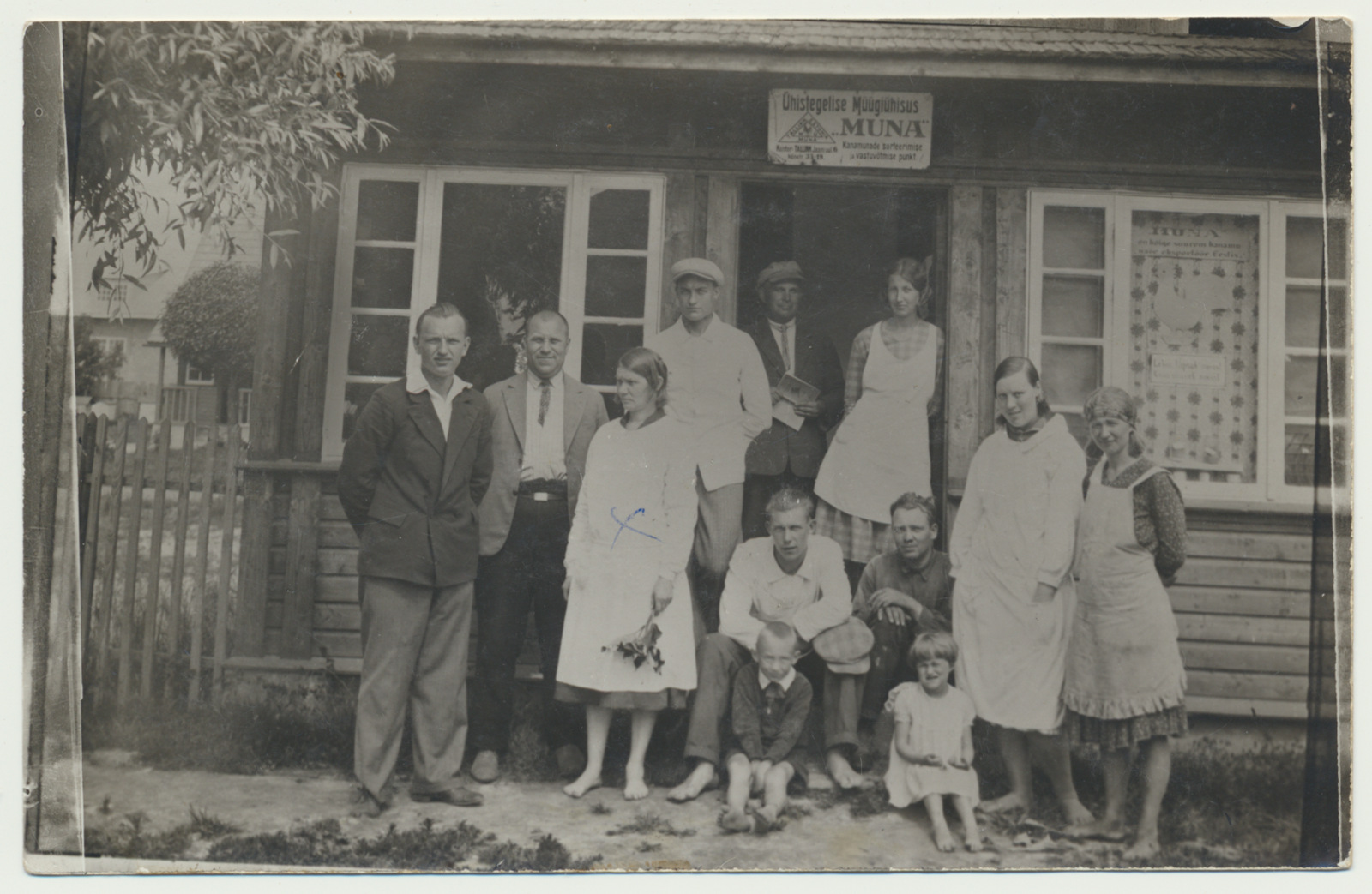 foto, Viljandimaa, Võhma, müügiühisuse muna vastuvõtu punkt, u 1930