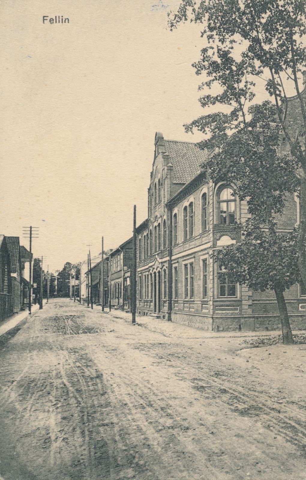 trükipostkaart, Viljandi Posti tn u 1910 K E.Ring