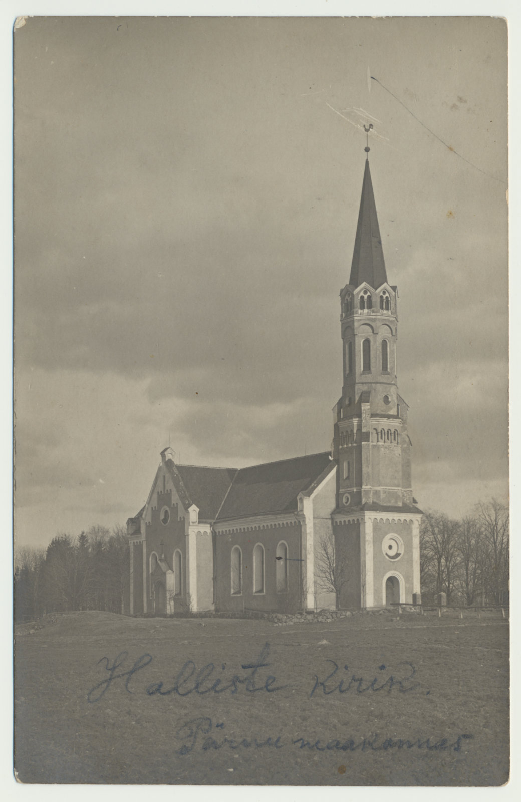foto, Halliste khk, Halliste kirik u 1935