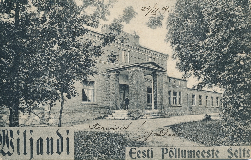 postkaart Viljandi Eesti Põllumeeste Seltsi hoone