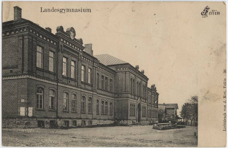 trükipostkaart, Viljandi, Uueveski 1, u 1905, lichtdruck von J. Riet