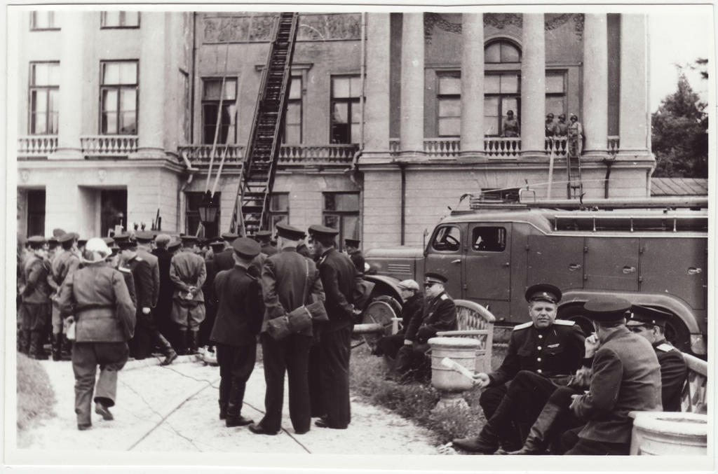 Kõrgem tuletõrjetehniline kursus Moskvas: tuletõrje näitlik taktikaline õppus, 1957.a.