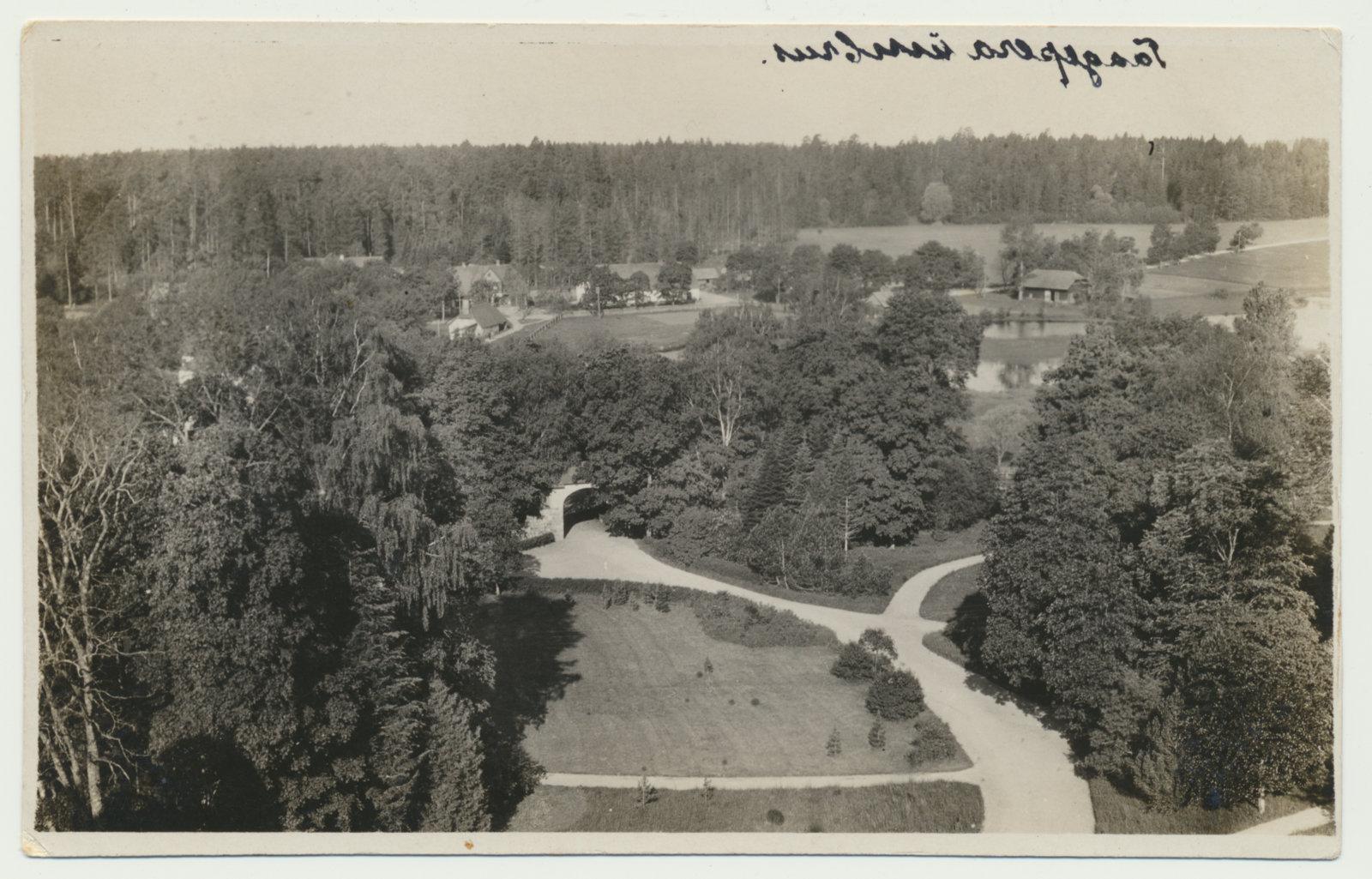 foto, Valgamaa, Taagepera sanatoorium, vaade lossi tornist, u 1925