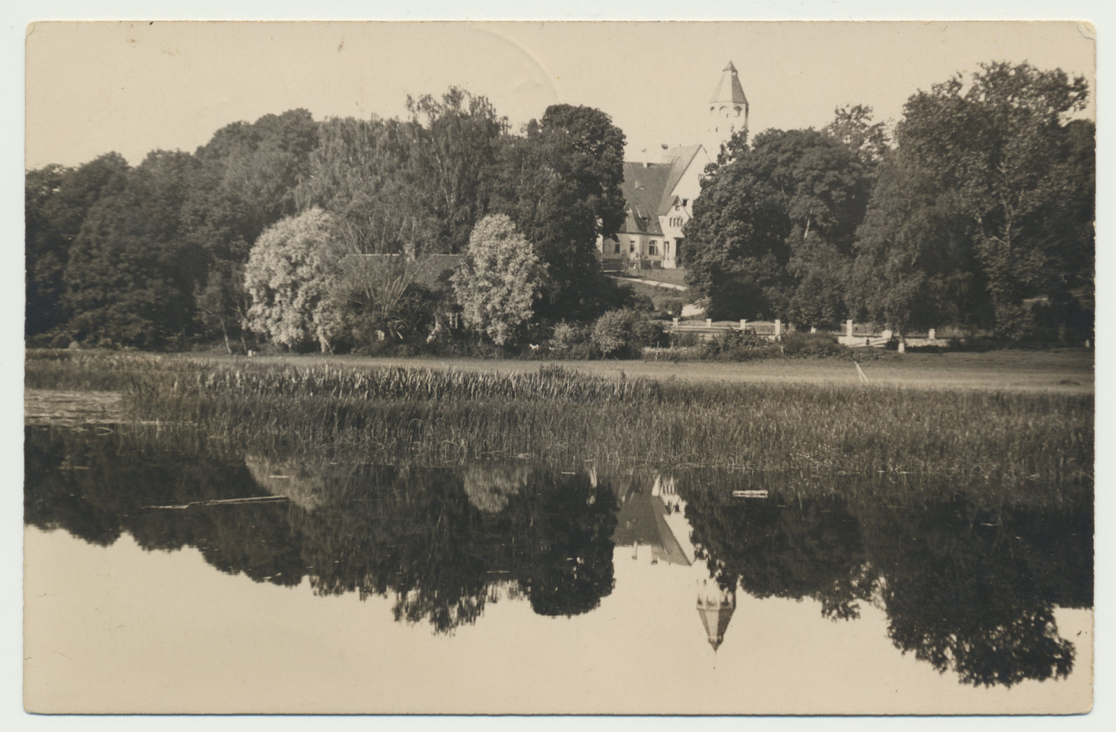 foto, Helme khk, Taagepera sanatoorium, eemalt, järv u 1924