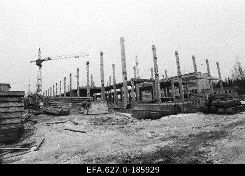 Construction of Jõgeva storehouse. 08.02.1990