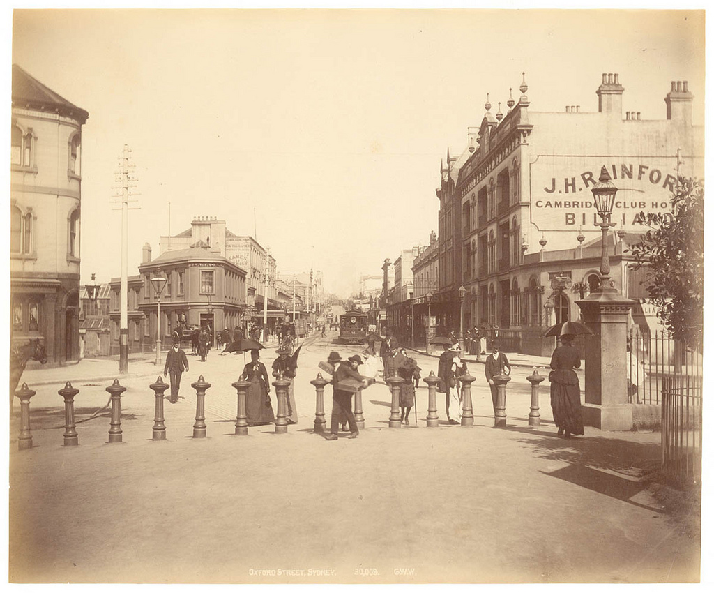 Oxford St, Sydney from Fred Hardie - Photographs of Sydney, Newcastle, New South Wales and Aboriginals for George Washington Wilson & Co., 1892-1893