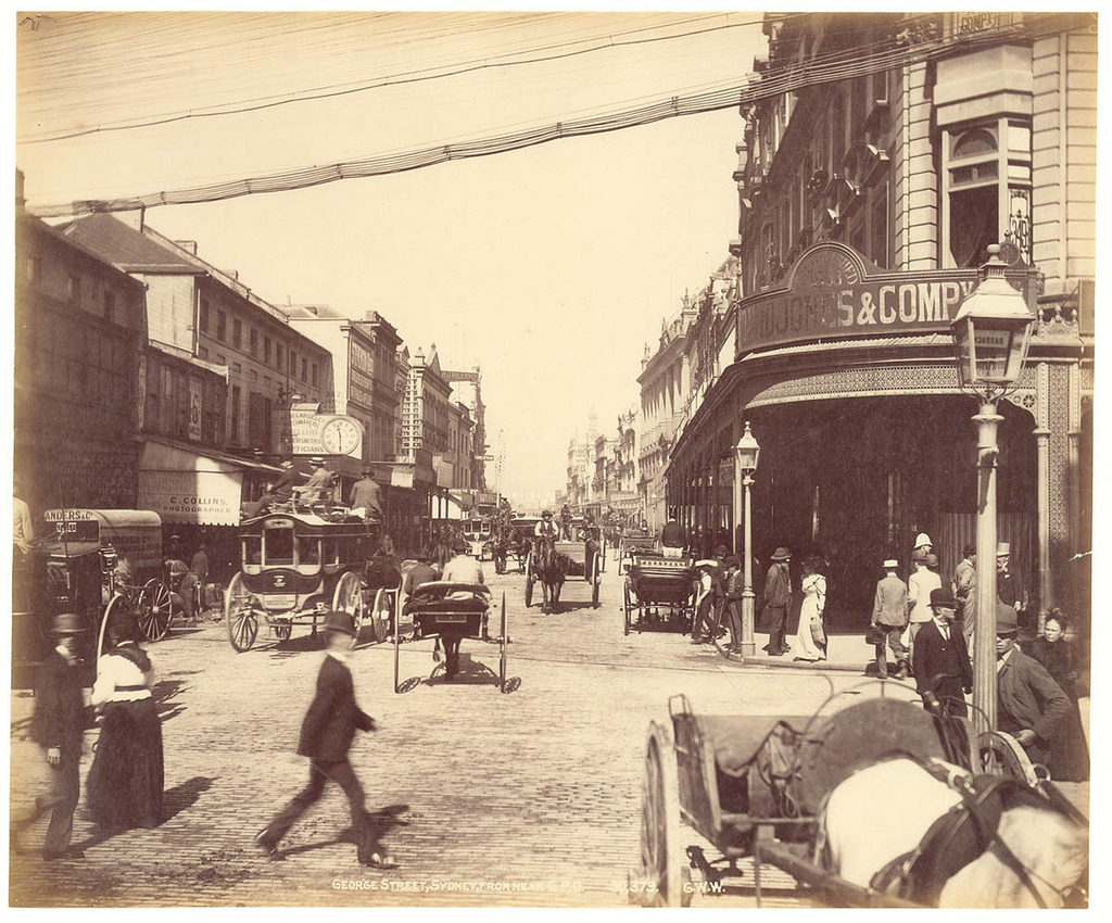 George St, Sydney from Fred Hardie - Photographs of Sydney, Newcastle, New South Wales and Aboriginals for George Washington Wilson & Co., 1892-1893