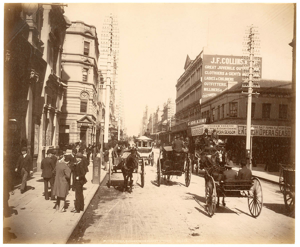 Pitt St Sydney from Fred Hardie - Photographs of Sydney, Newcastle, New South Wales and Aboriginals for George Washington Wilson & Co., 1892-1893