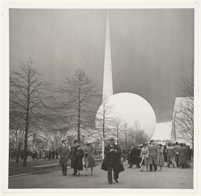 New York World Exhibition Theme Buildings; The Perisphere and Trylon