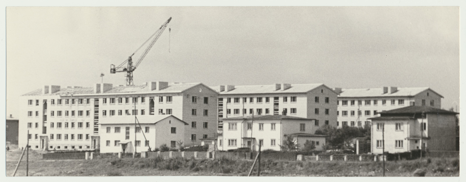 foto, Viljandi, majaehitus, Põhja pst, Valuoja pst, 1962, foto E. Veliste