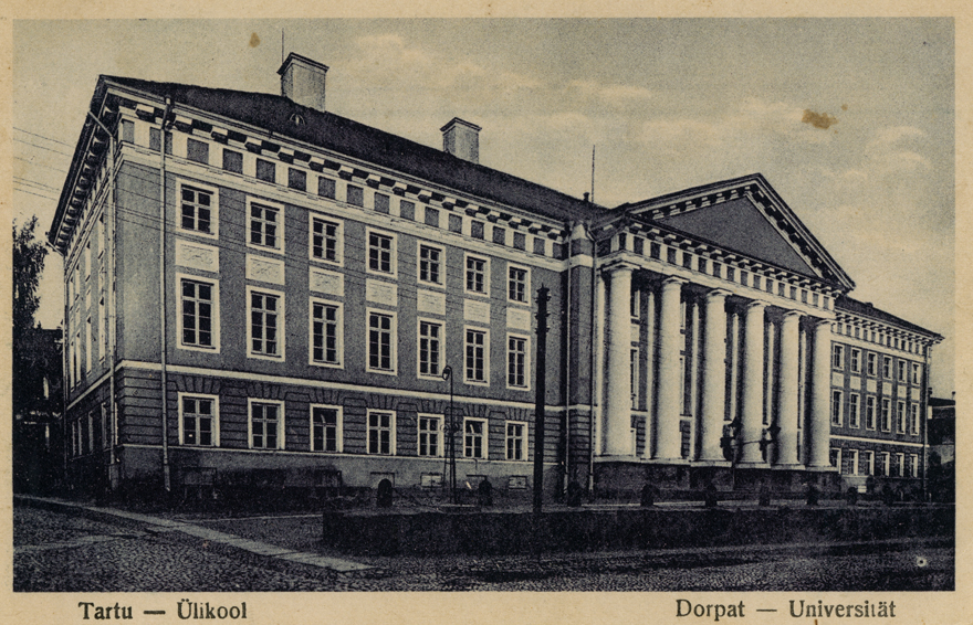 Tartu Ülikooli peahoone. Arhitekt Johann Wilhelm Krause