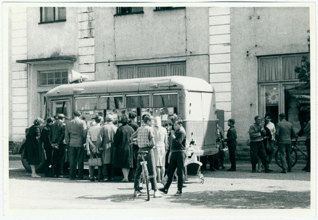 Tuletõrje propagandabuss Jõgeval, 1965.a.