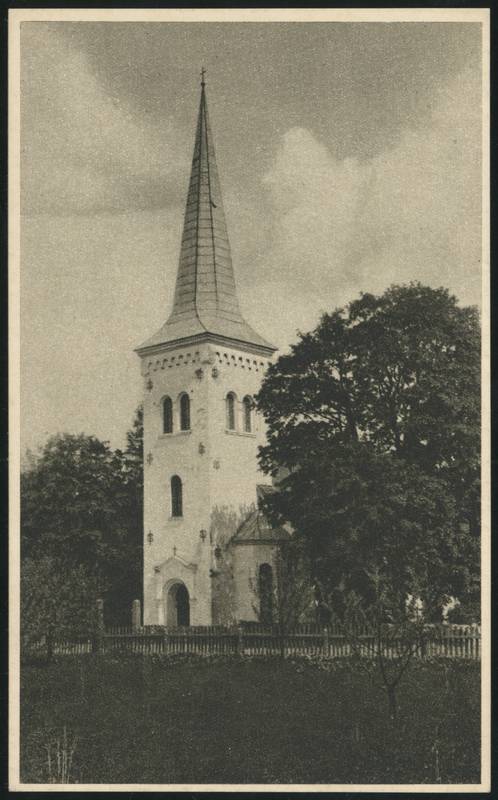 trükipostkaart, Kõpu khk, Suure-Kõpu kirik, kirjastaja K. Jaik, u 1935