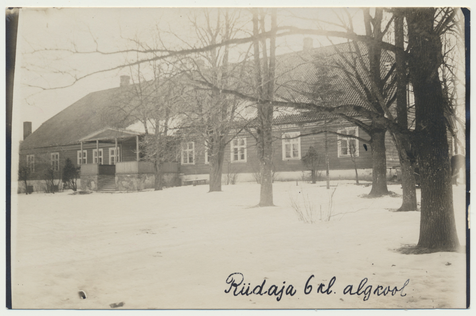 foto Helme khk Riidaja 6-klassilise algkool, maja 1929