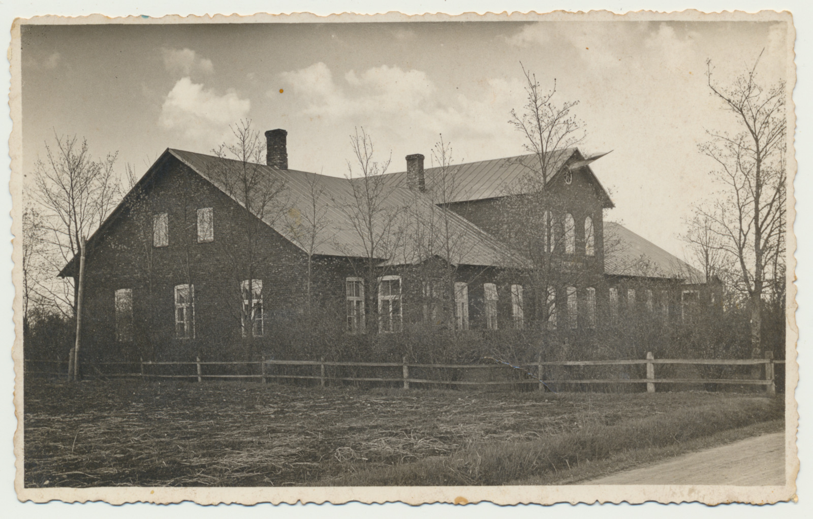 foto, Kirivere algkooli hoone 1936.aastal