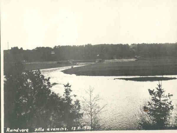 Foto Randvere sild Pirita jõel Harjumaal, avamine 12. nov. 1930