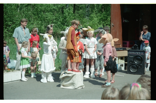 Kostümeeritud lapsed Tallinna Loomaaias