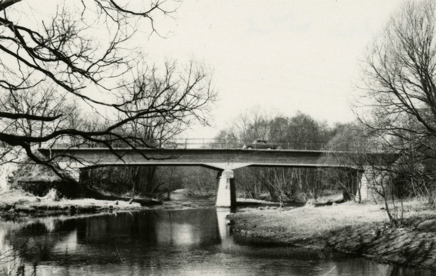 Audru sild, vaade jõelt. Ins A. Werner