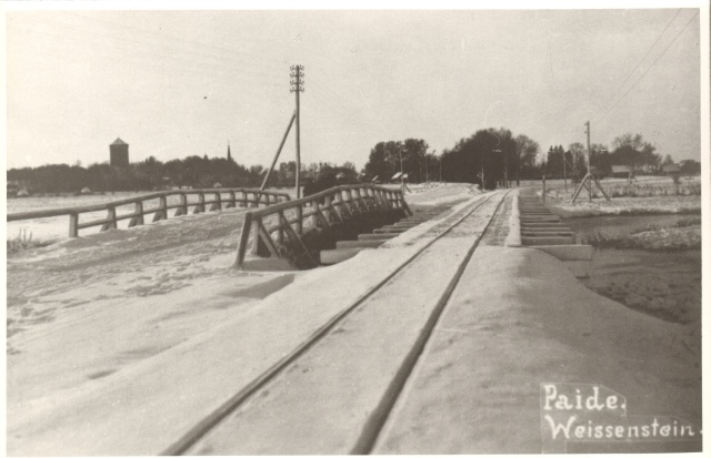 fotokoopia,  Paide Sillaotsa sild 20.saj. esimesel poolel