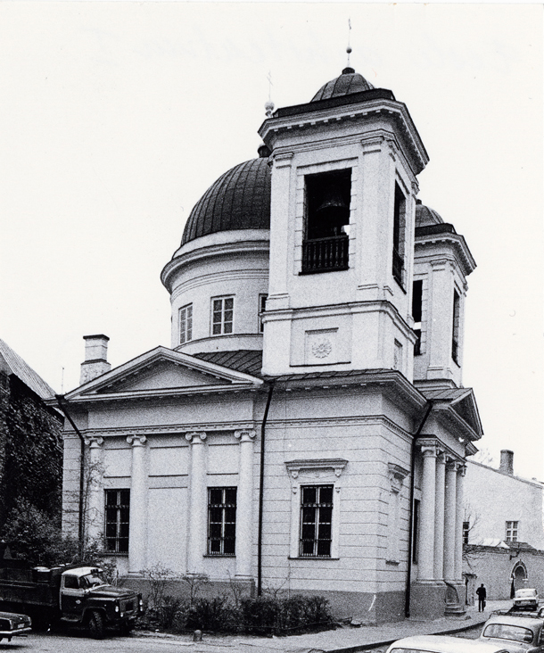 Nikolai Imetegija õigeusu kirik, hoone vaade piki tänavat, Olevimäe poolt. Arhitekt L. Rusca