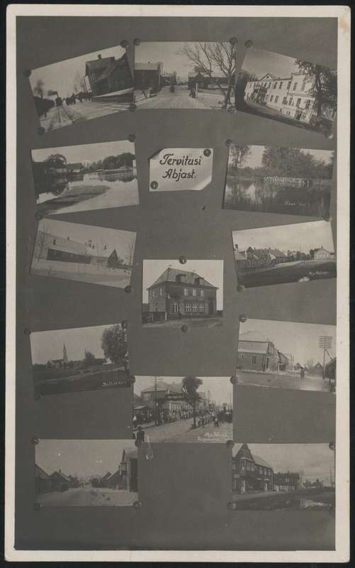 fotopostkaart, Halliste khk, Abja-Paluoja ja ümbrus, 13 vaadet, u 1935