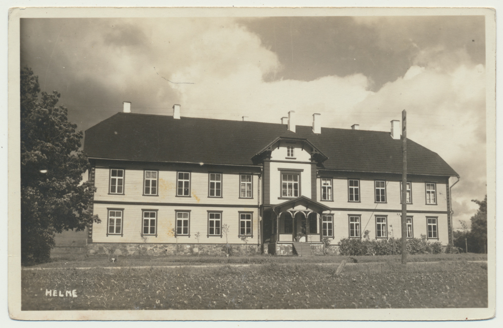 foto, Valgamaa, Helme algkooli maja, 1940