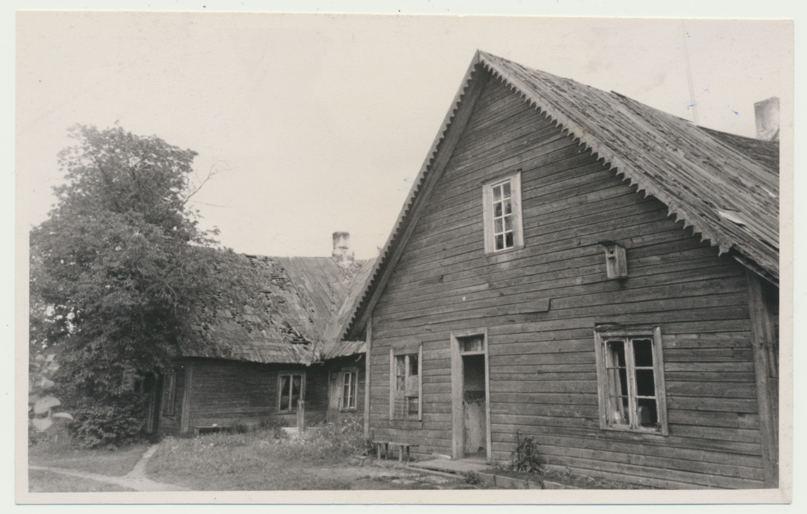 foto, Viljandimaa, Tääksi vana koolimaja, u 1960
