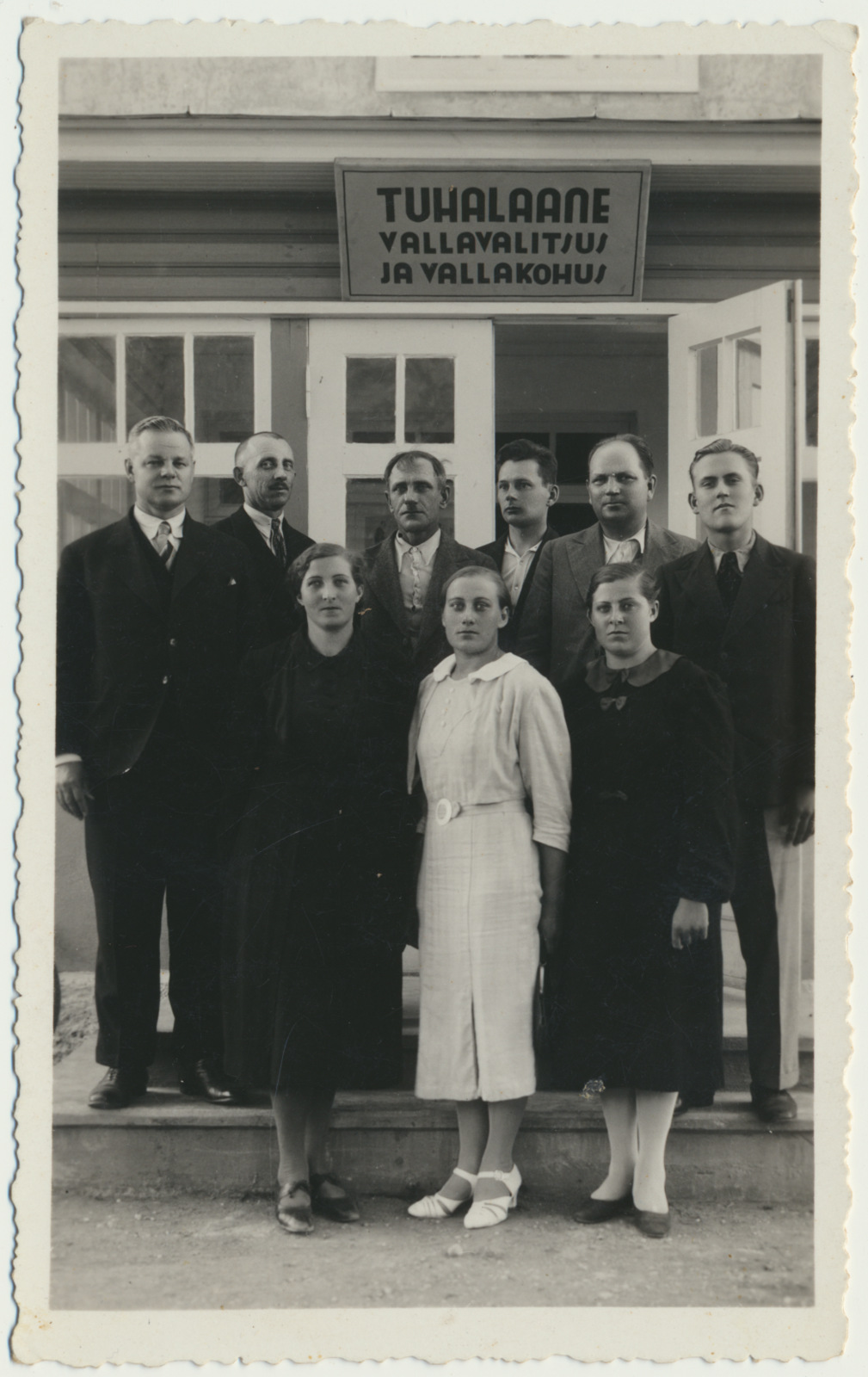foto, Paistu khk, Tuhalaane vallavalitsus, grupp, u 1935