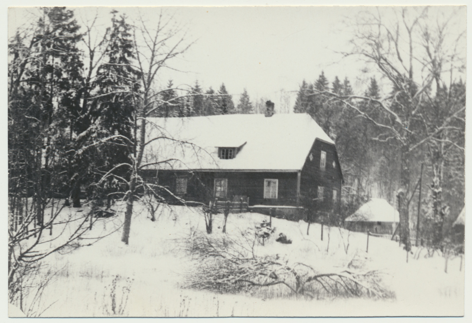 foto, Viljandimaa, endine Aidu vald, Tölli koolimaja, õppis H. Pöögelmann, 1960