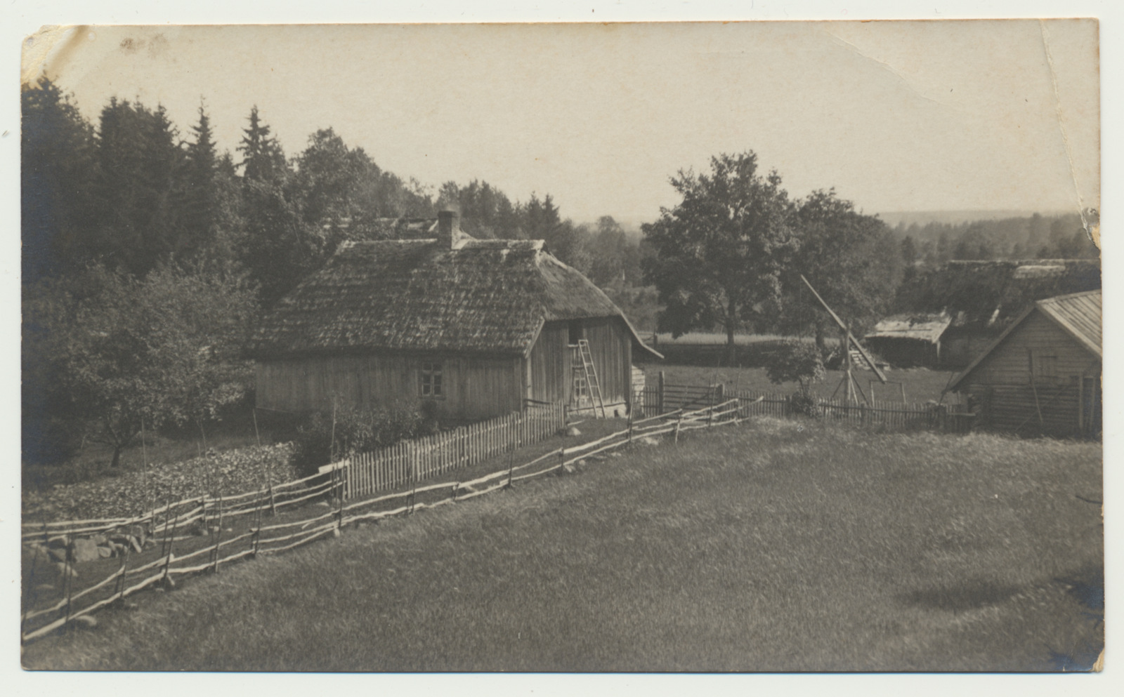 foto, Viljandimaa, endine Viru koolimaja, 1920, foto J. Riet