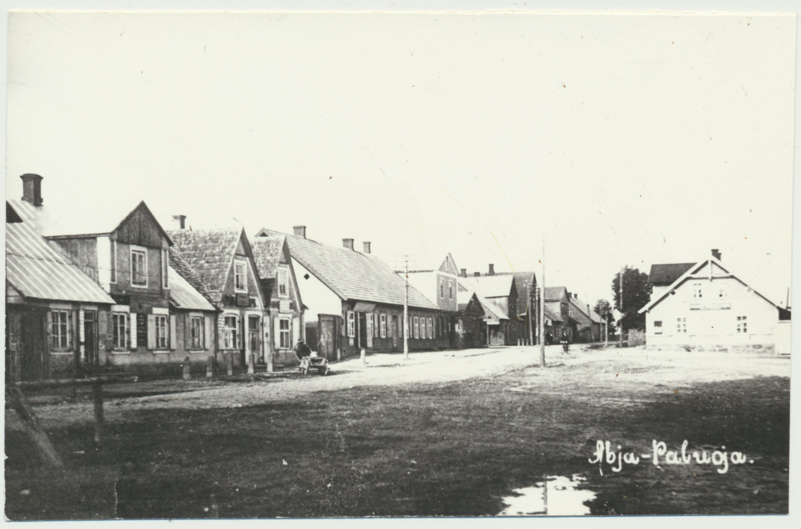 foto Halliste khk, Abja, Pärnu tn, turuplats u 1930