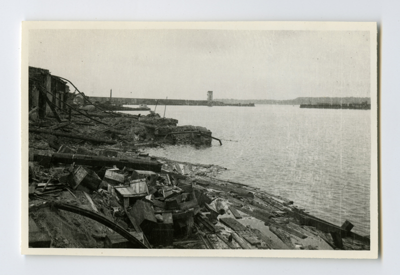 Sõjas purustatud Tallinna sadama põhjamuul
