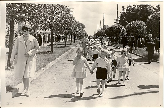 foto, laste kevadpäevad Türil 1962.a.