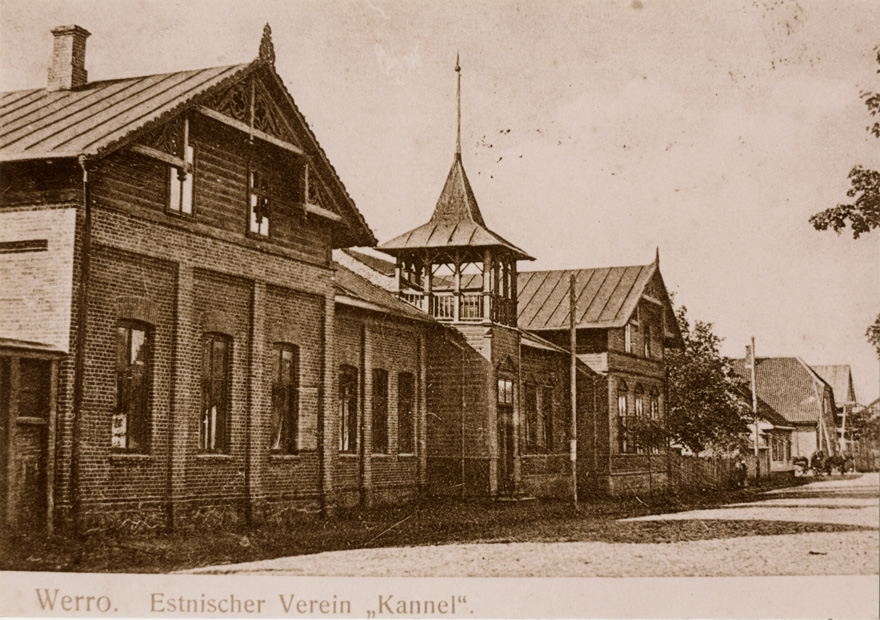 Seltsimaja Kannel Võrus, vaade. Arhitekt Johannes Rattus