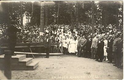 foto, Alutaguse laulupidu Narva-Jõesuus 1922.a.